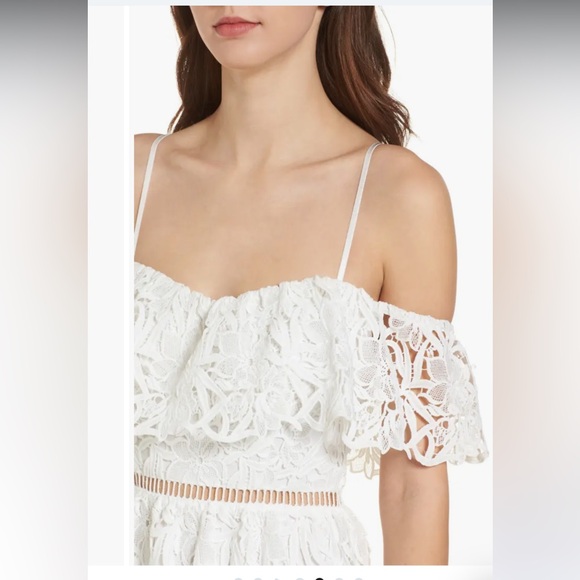 Astr the Label white Lace off shoulder dress - Picture 4 of 11